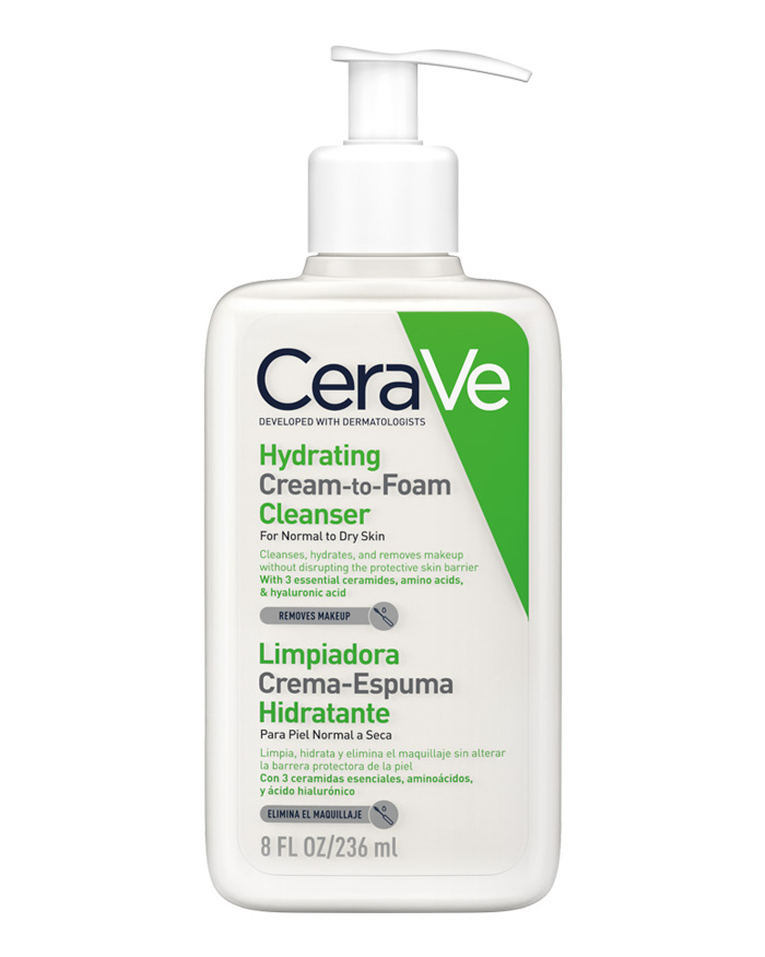 Limpiador Crema-Espuma Hidratante 236 ml de CeraVe